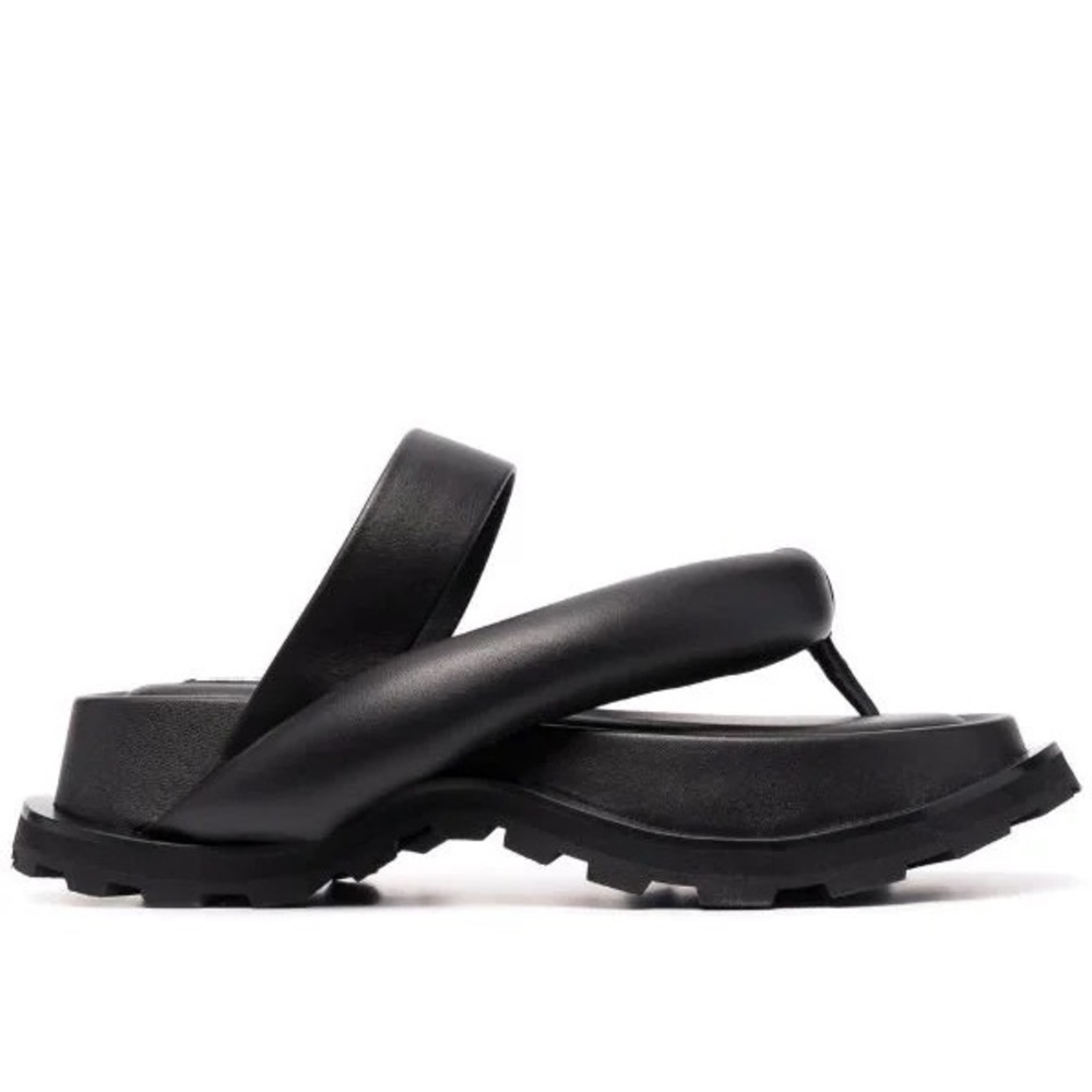 Jil Sander Napa Nature Puffy Thong Sandal sz 38